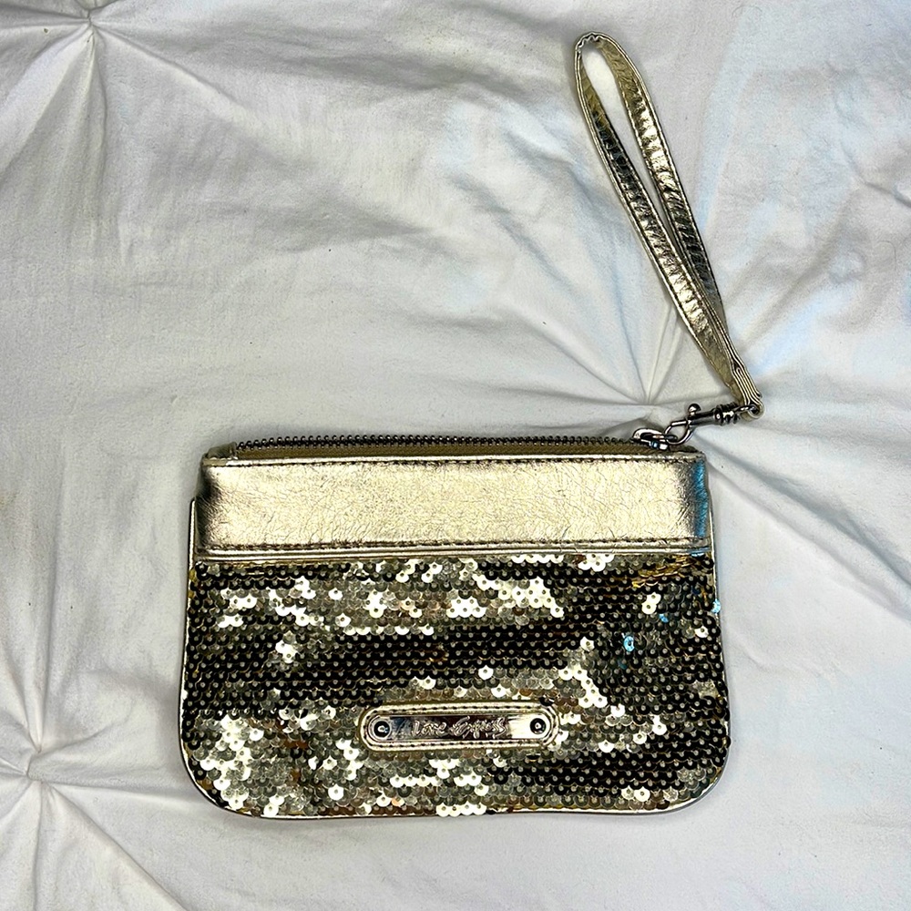 Express sequin Wristlet